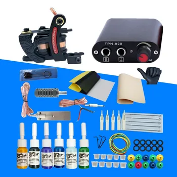 Complete Tattoo Kit 1 Tattoo Machines Gun Black Ink Set Power Supply Grips Body Art Tools Set Tattoo Permanent Makeup Tattoo Set
Complete Tattoo Kit 1 Tattoo Machines Gun Black Ink Set Power Supply Grips Body Art Tools Set Tattoo Permanent Makeup Tattoo Set