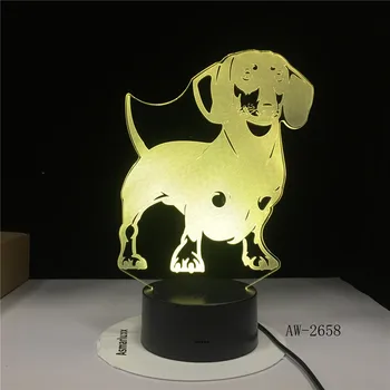 Dachshund Dog Breed 3D LED Optical illusion Lamp Handmade Lamp Sausage Dog Pet Puppy Decor Night Light Color Changing AW-2658
Dachshund Dog Breed 3D LED Optical illusion Lamp Handmade Lamp Sausage Dog Pet Puppy Decor Night Light Color Changing AW-2658