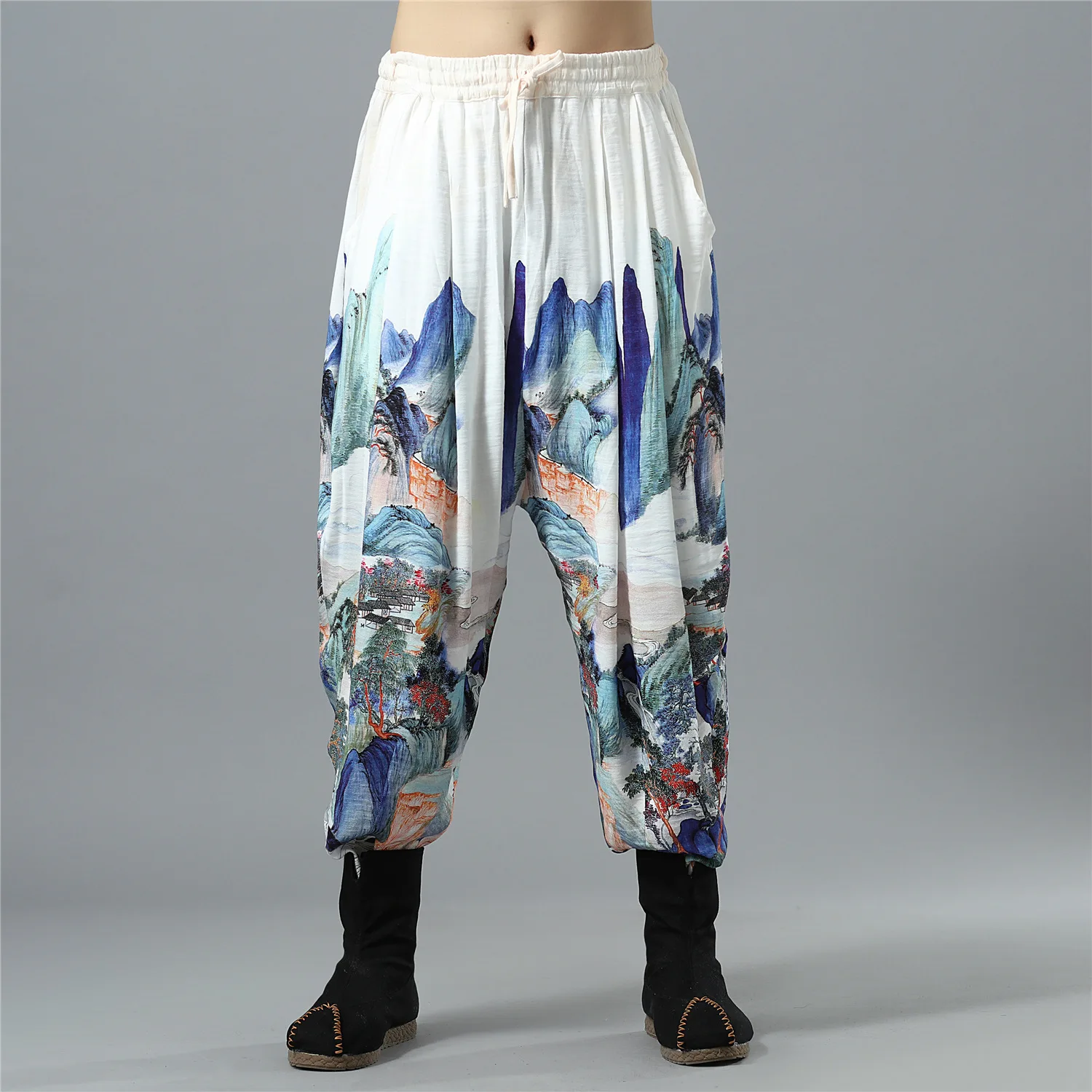 2019 New Retro Cotton and Linen Men's Clothing Casual Pants Ethnic Style Landscape Pattern Loose Ventilation Men's Trousers D393
2019 New Retro Cotton and Linen Men's Clothing Casual Pants Ethnic Style Landscape Pattern Loose Ventilation Men's Trousers D393