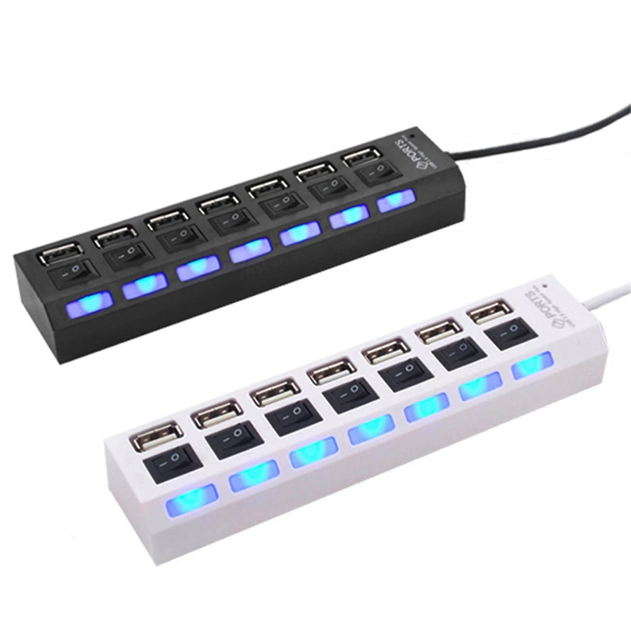 New High Quality ON/OFF Sharing Switch Mini 7 Port USB 2.0 High Speed HUB Black For Laptop for PC Black ergonomic design
New High Quality ON/OFF Sharing Switch Mini 7 Port USB 2.0 High Speed HUB Black For Laptop for PC Black ergonomic design