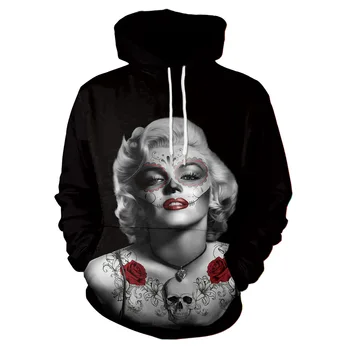 Women Hoodie Sexy Monroe Rose 3D Print Hoodies with Hat Women Pullover Loose Sweatshirt Sudaderas Mujer Couples Lovers Moletom
Women Hoodie Sexy Monroe Rose 3D Print Hoodies with Hat Women Pullover Loose Sweatshirt Sudaderas Mujer Couples Lovers Moletom