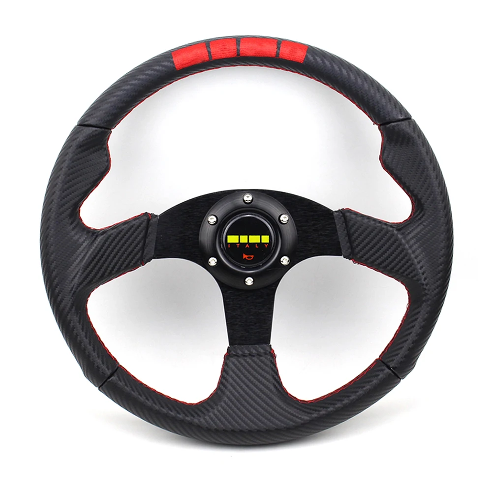 PVC Carbon Look Game Steering Wheel Universal 350mm 14inch Flat Racing Sport Steering Wheel
PVC Carbon Look Game Steering Wheel Universal 350mm 14inch Flat Racing Sport Steering Wheel