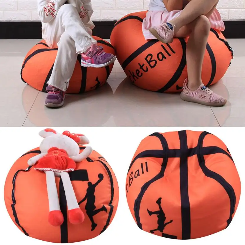 2018 Kid Stuffed Animal Plush Basketball Style Toy portable kids toy storage bag Bean Bag Soft Pouch Fabric Chair gift 4.9 
2018 Kid Stuffed Animal Plush Basketball Style Toy portable kids toy storage bag Bean Bag Soft Pouch Fabric Chair gift 4.9