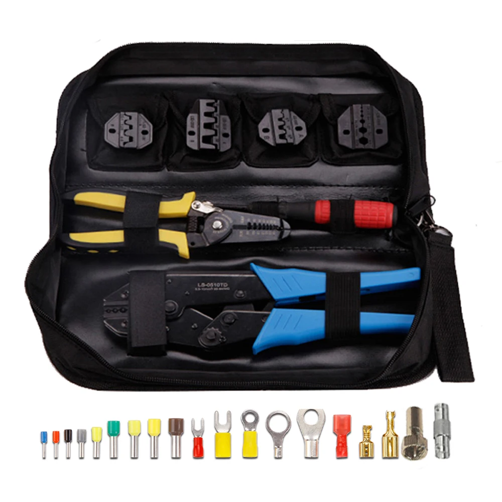 5 in 1 Non-Insulated Pre-insulated Terminals Crimping Pliers Crimper Tool Set Kit
5 in 1 Non-Insulated Pre-insulated Terminals Crimping Pliers Crimper Tool Set Kit