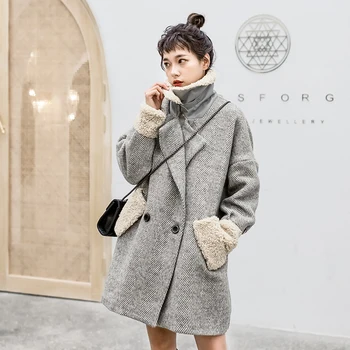 Ailegogo New Women Retro Cashmere Collar Loose Fit Cotton Coat Casual Striped Double Breasted Long Coats Outwear Thickness Tops
Ailegogo New Women Retro Cashmere Collar Loose Fit Cotton Coat Casual Striped Double Breasted Long Coats Outwear Thickness Tops