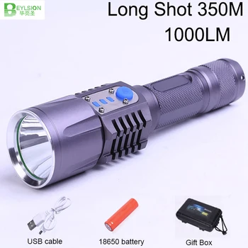 BEYLSION USB Rechargeable LED flashlights Long shot 350m torch Adjustable Focus Aluminium Alloy super Flashlight lampe torche
BEYLSION USB Rechargeable LED flashlights Long shot 350m torch Adjustable Focus Aluminium Alloy super Flashlight lampe torche