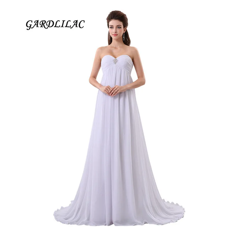 2017 New Off-Shoulder White Beach Wedding Dresses 2017 Chiffon Plus Size Bridal Gown Long Prom Gown with Crystal
2017 New Off-Shoulder White Beach Wedding Dresses 2017 Chiffon Plus Size Bridal Gown Long Prom Gown with Crystal