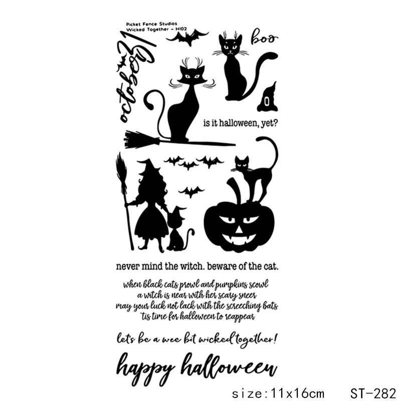 Halloween Cat Transparent Clear Stamps / Silicone Seals for DIY scrapbooking photo album/Card Making
Halloween Cat Transparent Clear Stamps / Silicone Seals for DIY scrapbooking photo album/Card Making