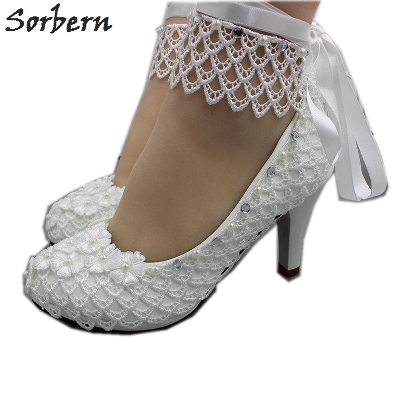 Sorbern Sexy Fishing Net Lace Wedding Shoes Kitten Heels Pumps Bridesmaid Shoe Beads Sparked Ribbon Ankle Straps Pump Heels
Sorbern Sexy Fishing Net Lace Wedding Shoes Kitten Heels Pumps Bridesmaid Shoe Beads Sparked Ribbon Ankle Straps Pump Heels
