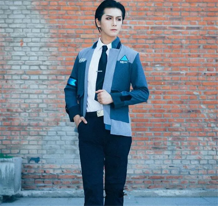 Game Detroit Become Human Cosplay Costume Connor Cosplay Uniform Men Jacket RK800 Coat Costume Full Set with shirt +tie A329
Game Detroit Become Human Cosplay Costume Connor Cosplay Uniform Men Jacket RK800 Coat Costume Full Set with shirt +tie A329