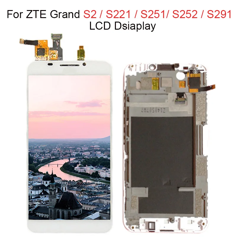 100% Tested Full LCD Display Touch Screen Digitizer Assembly For ZTE Grand S2 S 2 II S251 S291 S252 S221 lcd with frame
100% Tested Full LCD Display Touch Screen Digitizer Assembly For ZTE Grand S2 S 2 II S251 S291 S252 S221 lcd with frame