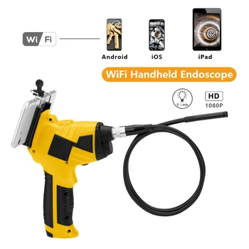 1080P Industrial Pipeline Endoscope Inspection Camera for Auto Repair Tool Handheld Wifi Endoscope with 6 LEDs
1080P Industrial Pipeline Endoscope Inspection Camera for Auto Repair Tool Handheld Wifi Endoscope with 6 LEDs