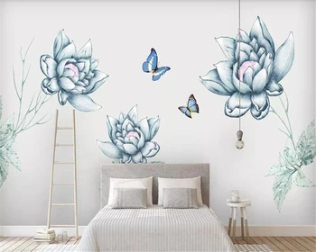 beibehang wallpaper 3d on the wall papel de parede Hand-painted floral wallpaper blue butterfly 3d bedroom mural background wall
beibehang wallpaper 3d on the wall papel de parede Hand-painted floral wallpaper blue butterfly 3d bedroom mural background wall