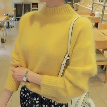 Women Turtleneck Yellow Sweater High Quality Women Fashion 2018 Elastic Autumn Winter Solid Half Turtleneck Sweater and Pullover
Women Turtleneck Yellow Sweater High Quality Women Fashion 2018 Elastic Autumn Winter Solid Half Turtleneck Sweater and Pullover