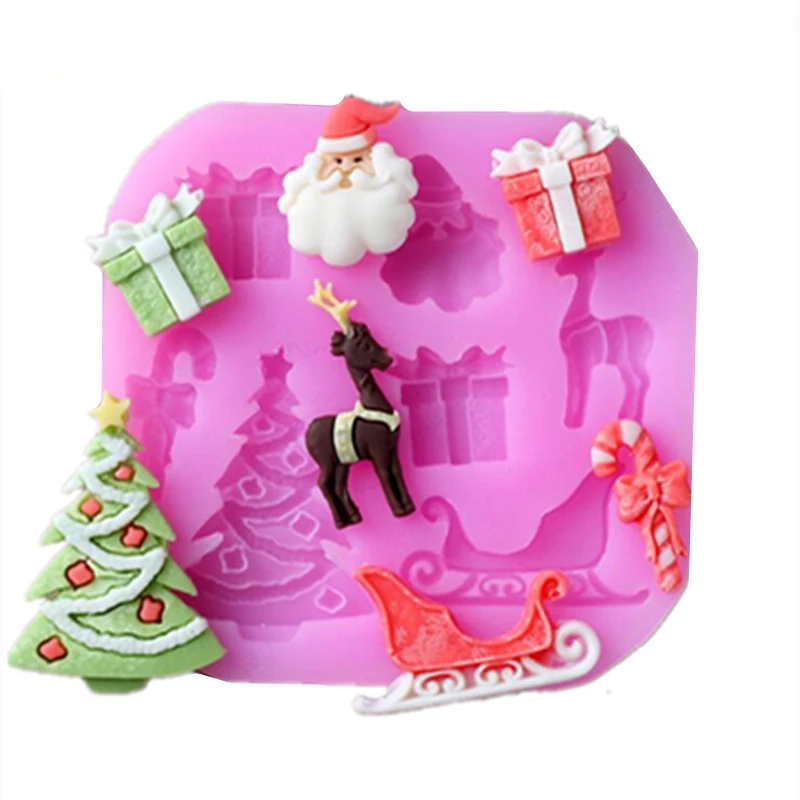 Christmas Santa Claus Xmas Tree Reindeer Silicone Mold Cake Fondant Mold Cake Decorating Tools Chocolate Gumpaste Moulds
Christmas Santa Claus Xmas Tree Reindeer Silicone Mold Cake Fondant Mold Cake Decorating Tools Chocolate Gumpaste Moulds