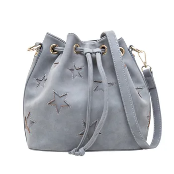Wholesale Gray Star Newest Fashion Cheap Bucket Bag Women PU Leather Shoulder Lady Messenger Crossbody Purse Free Shipping 
Wholesale Gray Star Newest Fashion Cheap Bucket Bag Women PU Leather Shoulder Lady Messenger Crossbody Purse Free Shipping