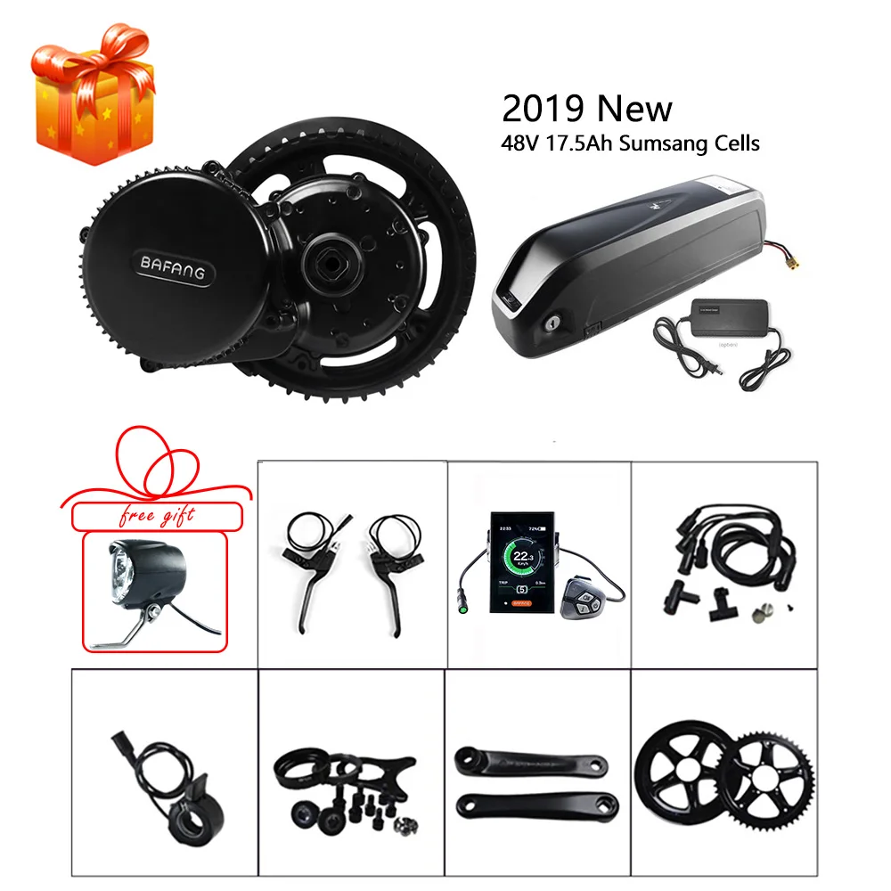 Bafang 48V 750W Mid Motor E-bike Conversion Kits SCP BMS Lithium Battery 17.5Ah Samsung Cells Ebike BBS02B Electric Bicycle Part
Bafang 48V 750W Mid Motor E-bike Conversion Kits SCP BMS Lithium Battery 17.5Ah Samsung Cells Ebike BBS02B Electric Bicycle Part