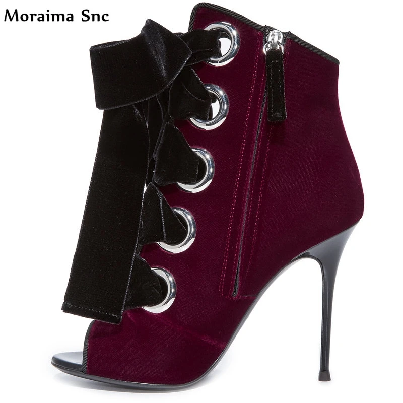 Moraima Snc fashion women peep toe vintage suede sexy catwalk high heel side zipper butterfly-knot metal decoration party shoes
Moraima Snc fashion women peep toe vintage suede sexy catwalk high heel side zipper butterfly-knot metal decoration party shoes