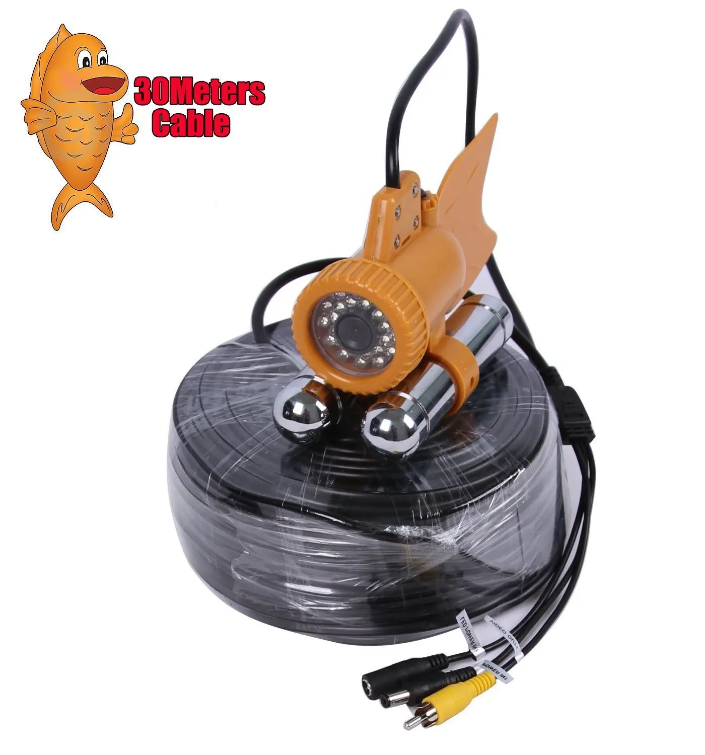 HBUDS Underwater Fish Camera CCD 800TVL 24Pcs White LED 100 Degree view Fish Finder video Camera (30Meters Cable)
HBUDS Underwater Fish Camera CCD 800TVL 24Pcs White LED 100 Degree view Fish Finder video Camera (30Meters Cable)