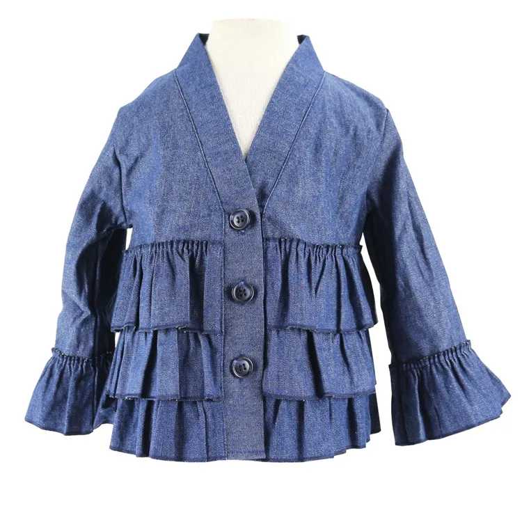 Wennikids Spring Girls Fashion Denim Jeans Outwear Jacket Ruffle Overcoat new girl coat girl's fashion outwear kids jacket
Wennikids Spring Girls Fashion Denim Jeans Outwear Jacket Ruffle Overcoat new girl coat girl's fashion outwear kids jacket