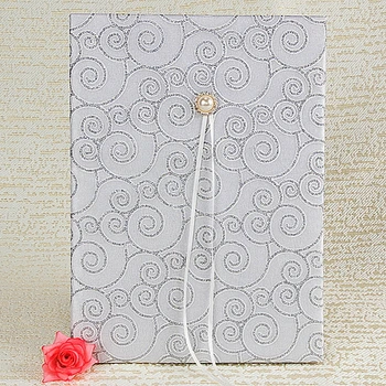 21 * 29cm Large Silver Scroll Wedding Guest Signature Book 
21 * 29cm Large Silver Scroll Wedding Guest Signature Book