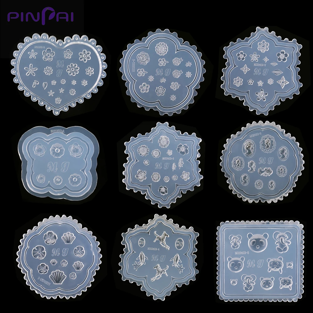 11 Styles Flowers Animals Heart Shape Nail Stamping Plates 3D Silicone Mold For Nail Art Decorations DIY Salon Manicure Tools
11 Styles Flowers Animals Heart Shape Nail Stamping Plates 3D Silicone Mold For Nail Art Decorations DIY Salon Manicure Tools
