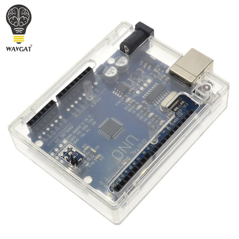 WAVGAT Transparent Box Case Shell for Arduino UNO R3 MEGA328P (Doesn't include UNO R3).
WAVGAT Transparent Box Case Shell for Arduino UNO R3 MEGA328P (Doesn't include UNO R3).
