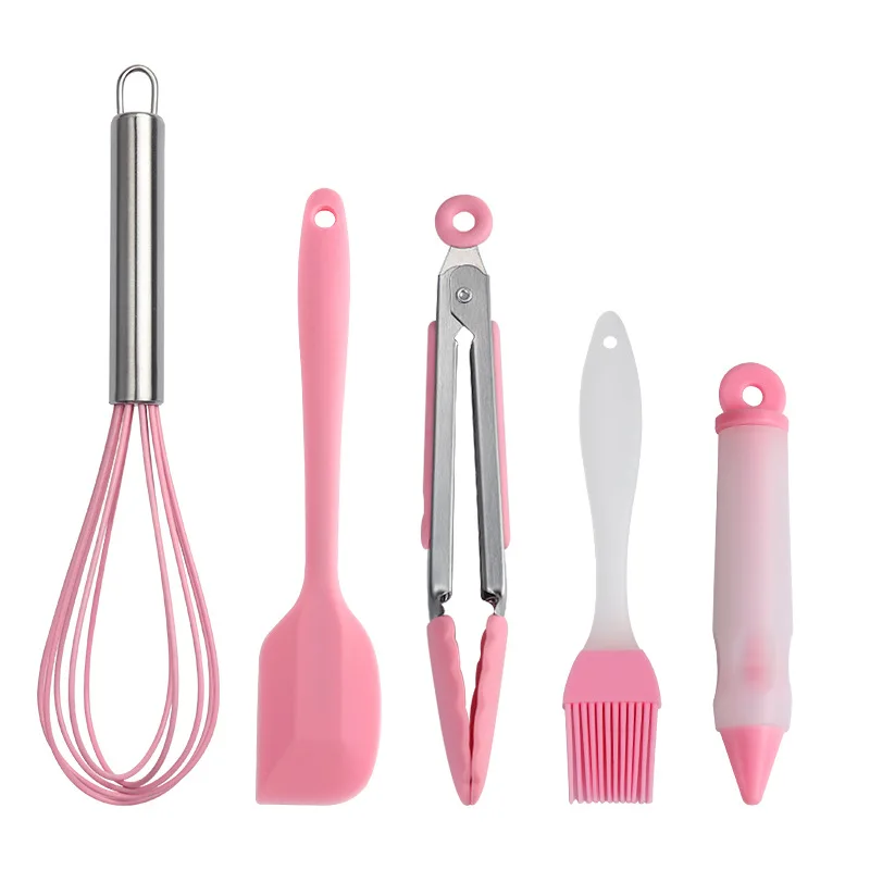 Food Grade DIY Silicone Bakeware Sets 5PCS Cake Tools Silicone Egg Beater Brush Piping Pastry Nozzles Baking Accessories Set
Food Grade DIY Silicone Bakeware Sets 5PCS Cake Tools Silicone Egg Beater Brush Piping Pastry Nozzles Baking Accessories Set
