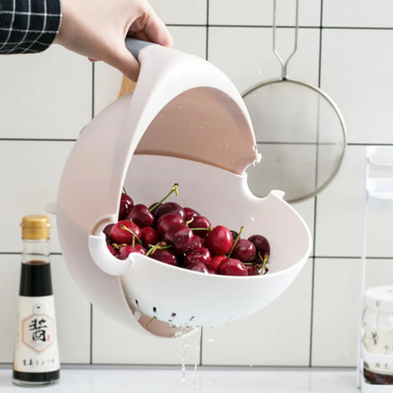 Two in one Rotating fruit and vegetable washing basket double plastic washing basin washing fruit drain basket lo830442
Two in one Rotating fruit and vegetable washing basket double plastic washing basin washing fruit drain basket lo830442