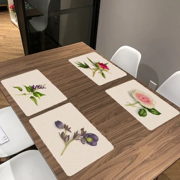 42x32cm Stylish Flower Beautiful Rose Print Table Mat Table Napkins For Wedding Table Placemat Dining Popular Kitchen Decoration
42x32cm Stylish Flower Beautiful Rose Print Table Mat Table Napkins For Wedding Table Placemat Dining Popular Kitchen Decoration