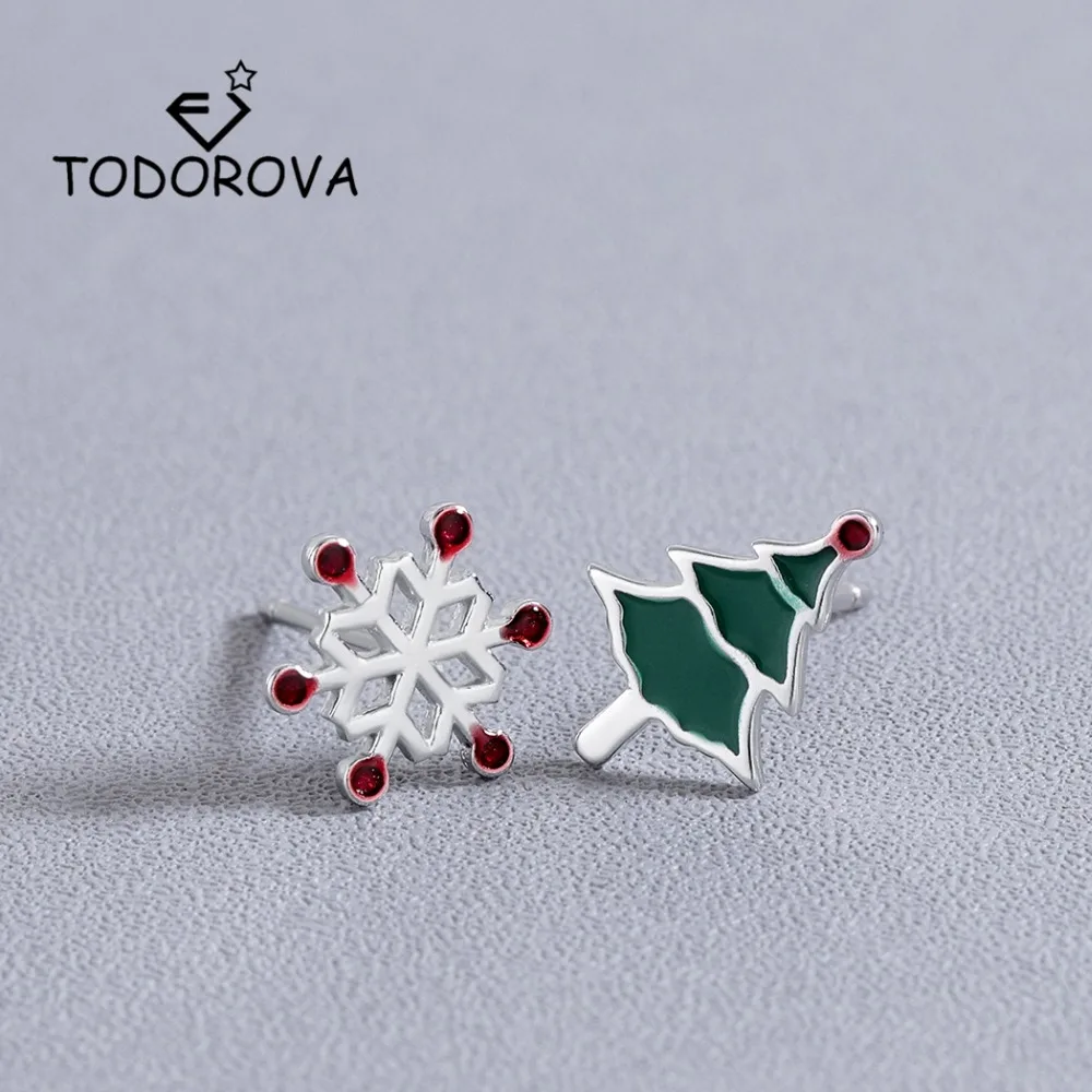 Todorova Cute Christmas Earring Snowflake Christmas Tree Stud Earrings Jewelry Women Accessories Lovely Xmas Gifts for Girls
Todorova Cute Christmas Earring Snowflake Christmas Tree Stud Earrings Jewelry Women Accessories Lovely Xmas Gifts for Girls