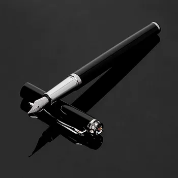Palladium Trim Black Coated Fountain Pen Silver Clip Fine Nib Smooth Writing Escolar Papelaria
Palladium Trim Black Coated Fountain Pen Silver Clip Fine Nib Smooth Writing Escolar Papelaria