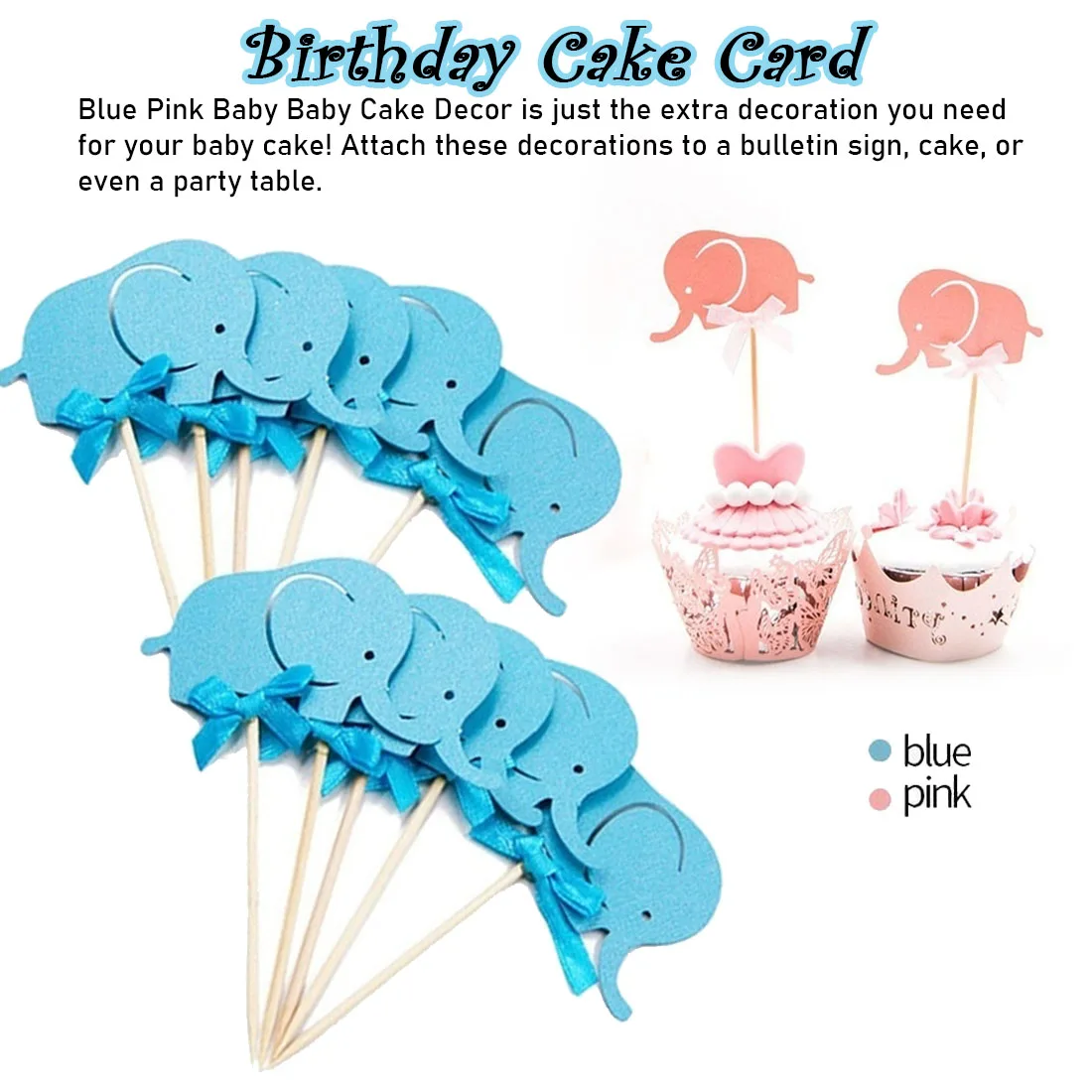 10PCS Blue&Pink Cartoon Elephant Cupcake Toppers Picks Cake Toppers for Baby Shower Girl Boy Kids Birthday Party Decoration
10PCS Blue&Pink Cartoon Elephant Cupcake Toppers Picks Cake Toppers for Baby Shower Girl Boy Kids Birthday Party Decoration