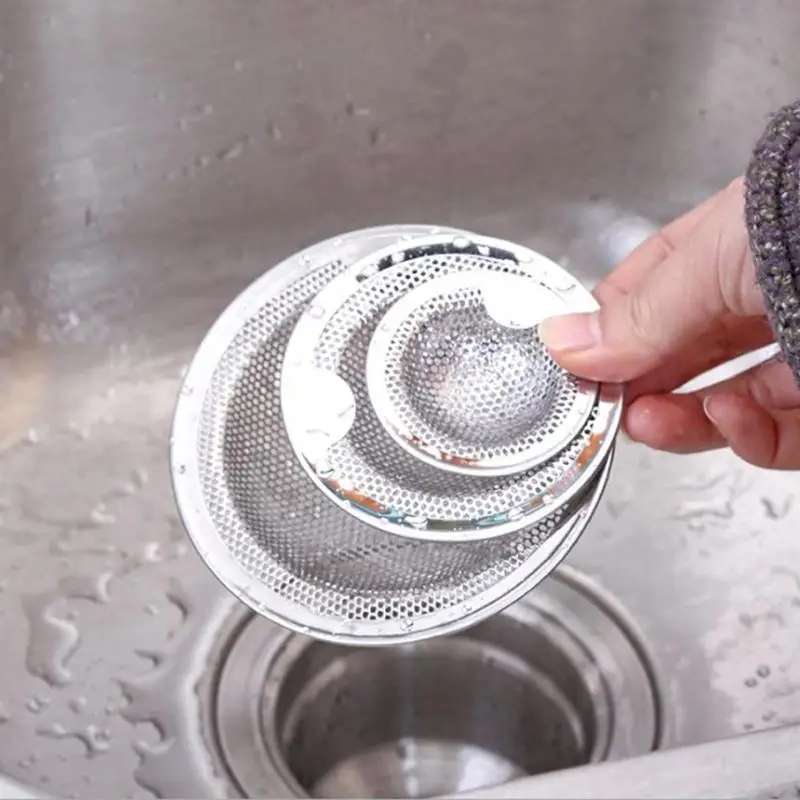 

Stainless Steel Bathtub Hair Catcher Waste Stopper Shower Drain Hole Filter Mesh Trap Sink Strainer Basin Drainage for Kitchen