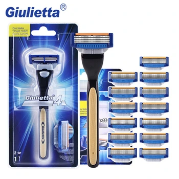 Giulietta 2018 Shaving Razor For Men 15 pcs / set ( 1 Handle & 14 Blades ) 4 Layer Stainless Steel Blade Manual Shave Razors
Giulietta 2018 Shaving Razor For Men 15 pcs / set ( 1 Handle & 14 Blades ) 4 Layer Stainless Steel Blade Manual Shave Razors