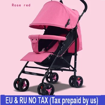 EU&RU Free custom tax Baby stroller light folding umbrella car can sit can lie ultra-light portable Four seasons baby trolley
EU&RU Free custom tax Baby stroller light folding umbrella car can sit can lie ultra-light portable Four seasons baby trolley