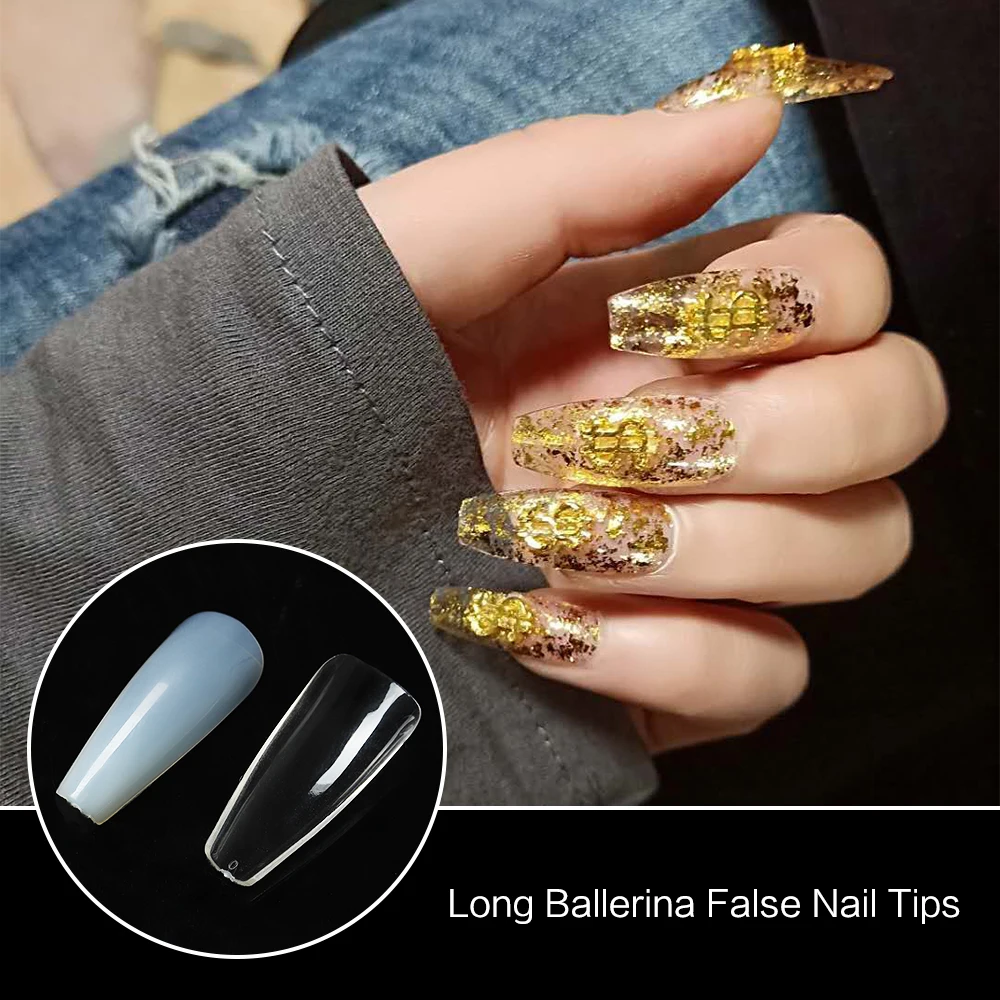 Artificial Long-Ballerina Full-Cover Tips Nail-Art False-Nails Wear-Style Natural/transparent Press-On Acrylic Faux-Ongle Long
Artificial Long-Ballerina Full-Cover Tips Nail-Art False-Nails Wear-Style Natural/transparent Press-On Acrylic Faux-Ongle Long