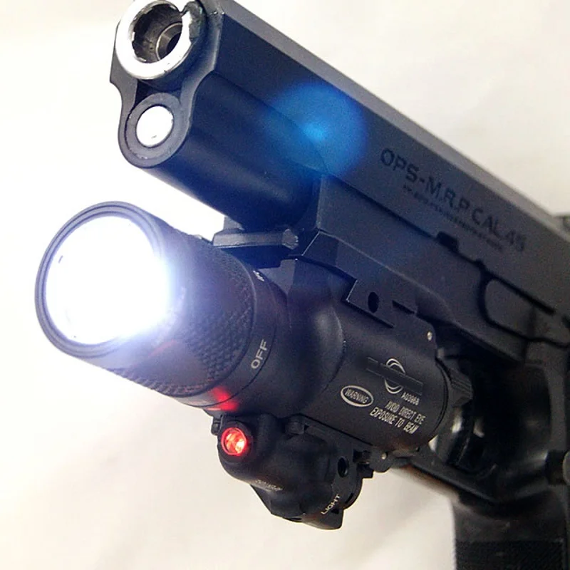 Тактический светильник CQC X400V для оружия с красным лазером светодиодный