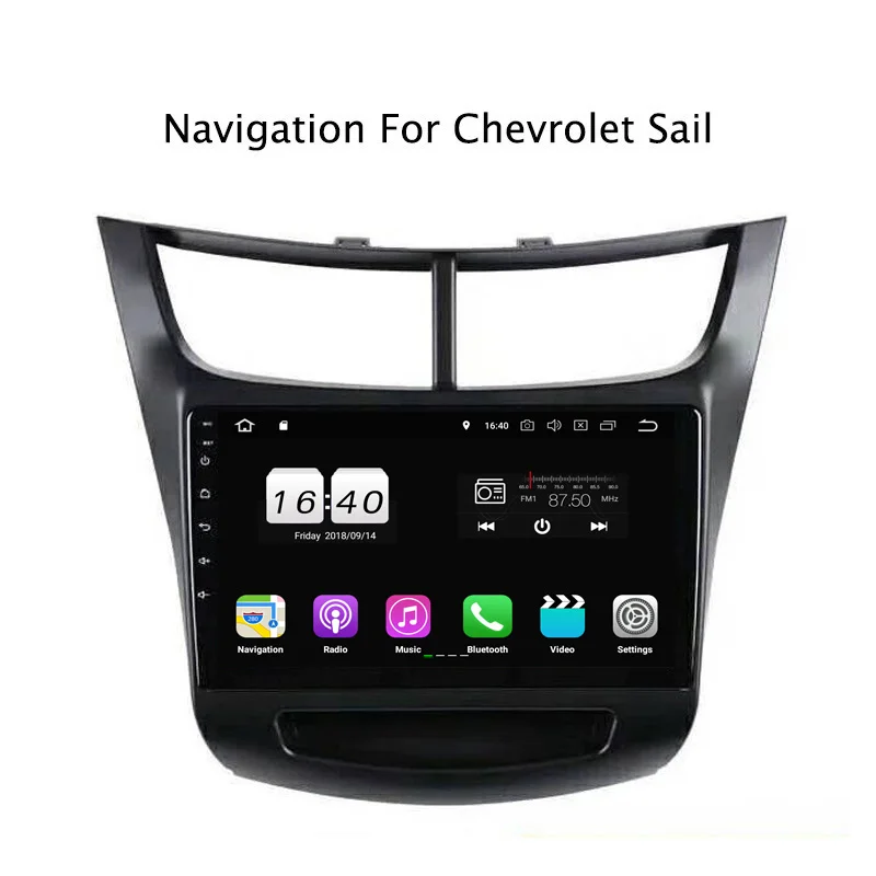 9 "2G ram 16G rom Android 8 1 автомобильный DVD мультимедийный плеер для Chevrolet Sail 2013 2014 2015 gps