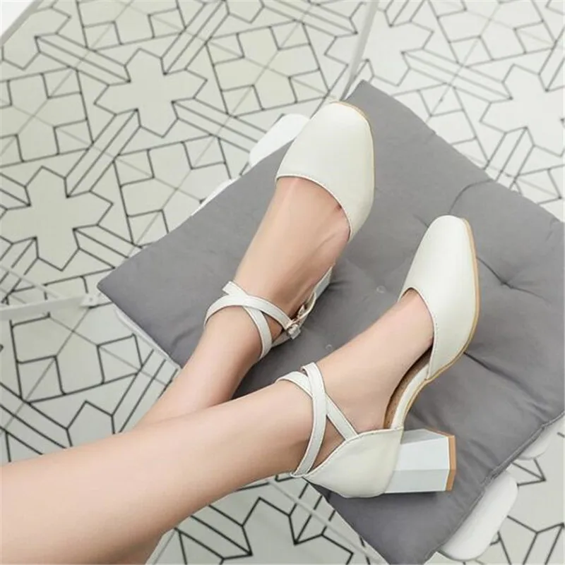 PXELENA Cross Strap Chunky Block High Heels Rome Sandals Women Square Toe Office Ladies Party Date Dress Shoes 2019 Summer White
PXELENA Cross Strap Chunky Block High Heels Rome Sandals Women Square Toe Office Ladies Party Date Dress Shoes 2019 Summer White