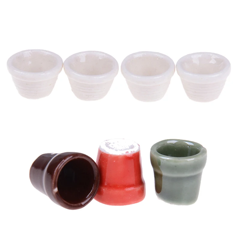 3/4pcs Dollhouse Furniture Ceramics White Coloful Flower Pots Miniature Children Puzzle Hand Doll Toy House Dollhouse Flower Pot
3/4pcs Dollhouse Furniture Ceramics White Coloful Flower Pots Miniature Children Puzzle Hand Doll Toy House Dollhouse Flower Pot