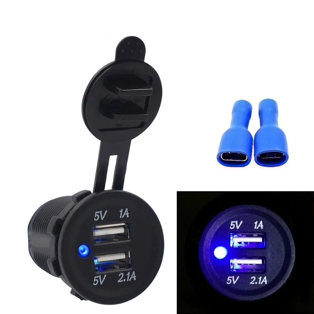Waterproof Dust-proof 5V Adaptateur 1A 2.1A DC 12-24V Motorcycle Phone/GPS Double USB Charger Motorbike Power Supply Port Socket
Waterproof Dust-proof 5V Adaptateur 1A 2.1A DC 12-24V Motorcycle Phone/GPS Double USB Charger Motorbike Power Supply Port Socket