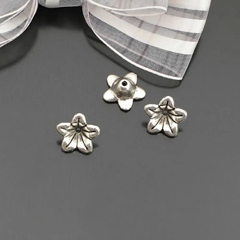 (26458)30PCS 12x5MM Antique Silver Zinc Alloy Flowers Beads Caps Jewelry Findings Accessories
(26458)30PCS 12x5MM Antique Silver Zinc Alloy Flowers Beads Caps Jewelry Findings Accessories
