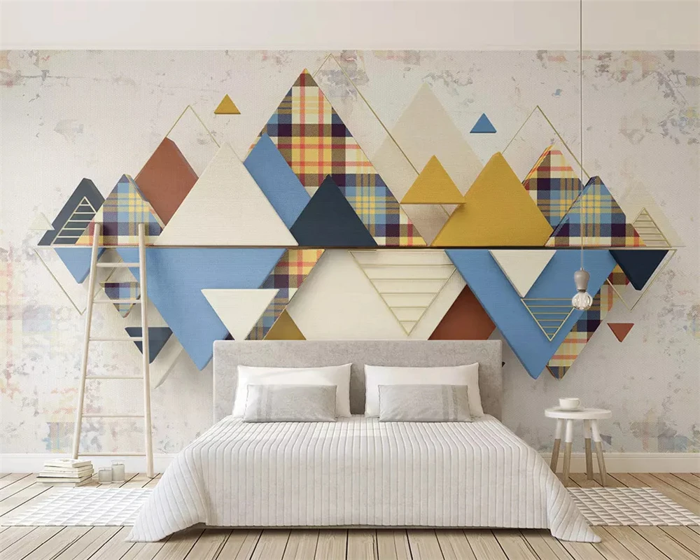 beibehang Custom fashion classic wallpaper plaid geometric triangle stitching 3d fabric background papel de parede papier peint
beibehang Custom fashion classic wallpaper plaid geometric triangle stitching 3d fabric background papel de parede papier peint