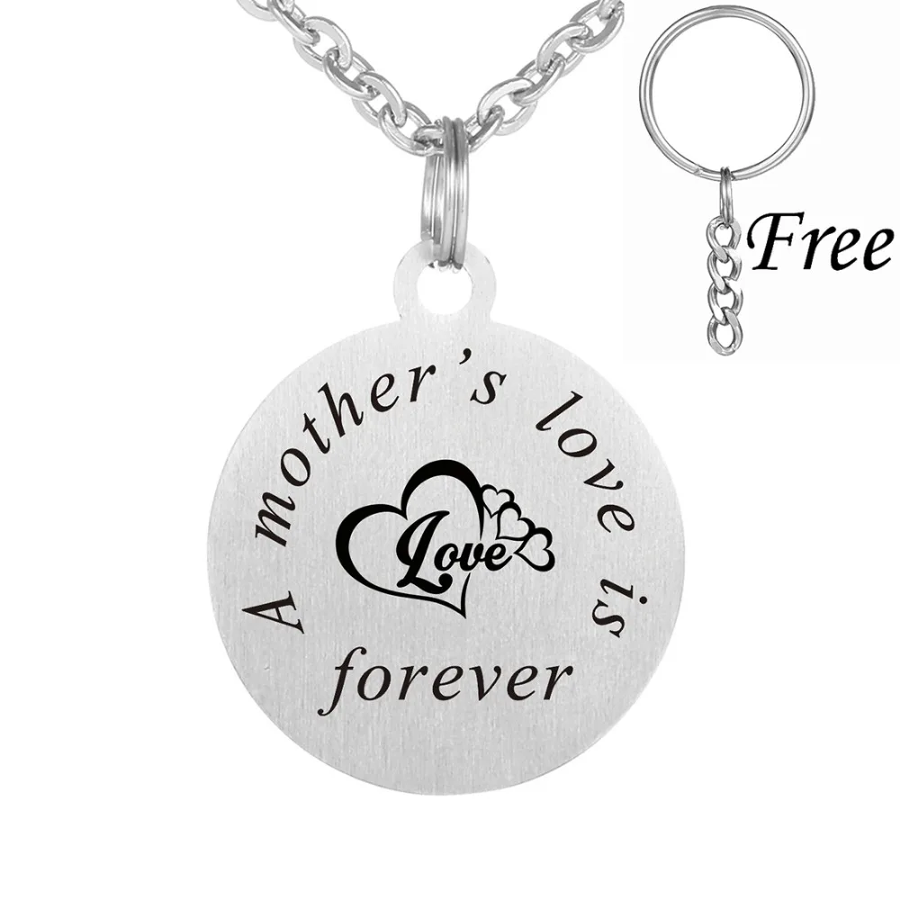 Stainless Steel A Mohter's Love Is Forever Friendship Inspire Jewelry Pendant Necklace | Украшения и аксессуары
