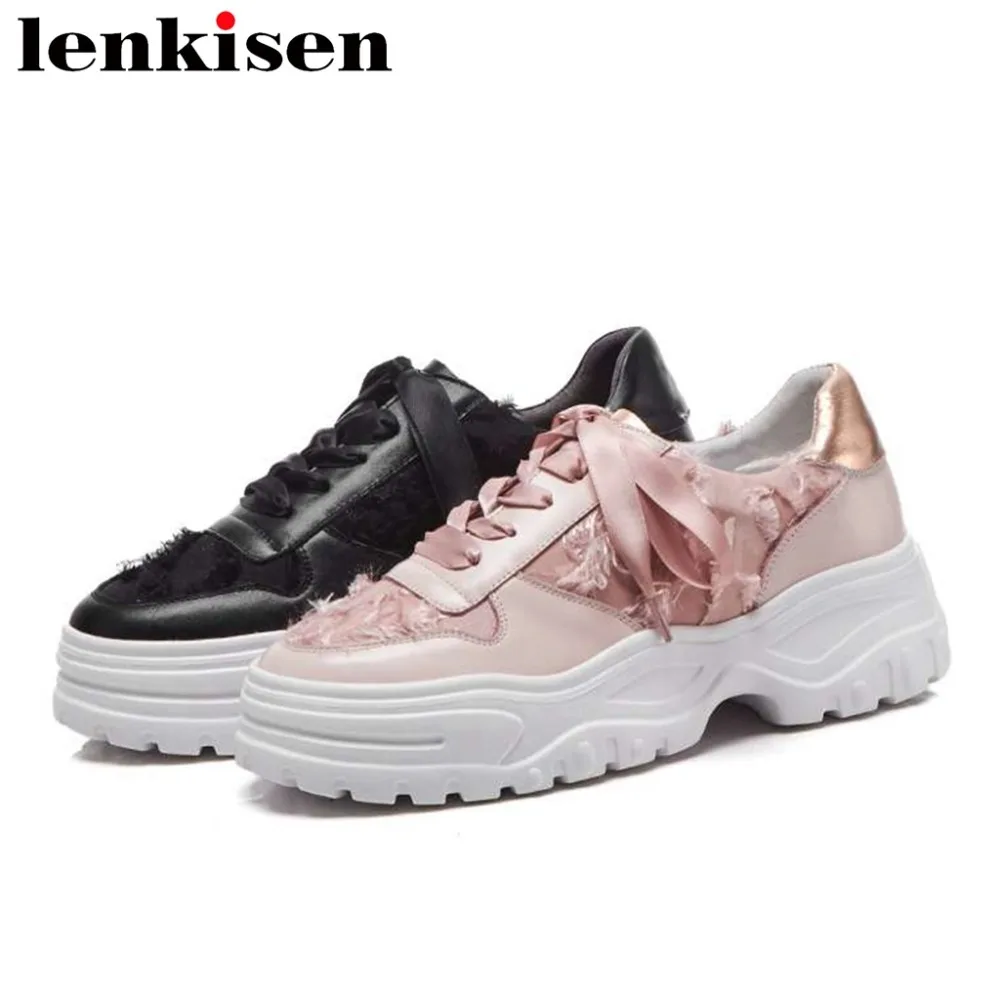 European style high fashion soft natura leather silk young lady round toe waterproof med bottom lace up vulcanized shoes L11
European style high fashion soft natura leather silk young lady round toe waterproof med bottom lace up vulcanized shoes L11