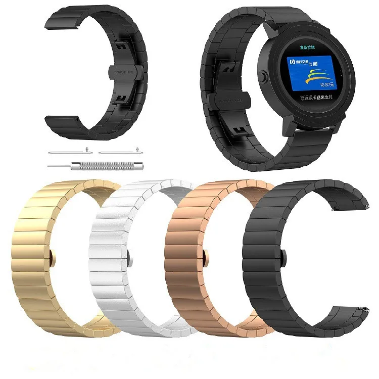 20MM Luxurious Stainless Steel Replacement Bracelet Smart Watch Band for Garmin Vivoactive 3 vivomove HR/vivomove watchband
20MM Luxurious Stainless Steel Replacement Bracelet Smart Watch Band for Garmin Vivoactive 3 vivomove HR/vivomove watchband