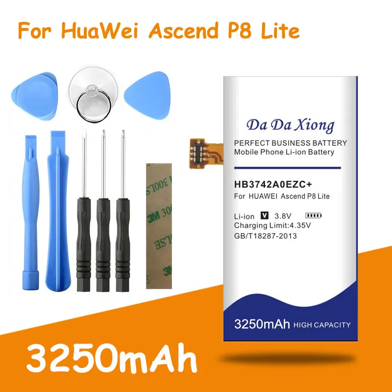3250mAh HB3742A0EZC+ Replacement Battery For Huawei Ascend P8 Lite GR3 2016 TAG-L21 L22 L23 L01 L03 L13 ALE-L21 UL00 batteries
3250mAh HB3742A0EZC+ Replacement Battery For Huawei Ascend P8 Lite GR3 2016 TAG-L21 L22 L23 L01 L03 L13 ALE-L21 UL00 batteries