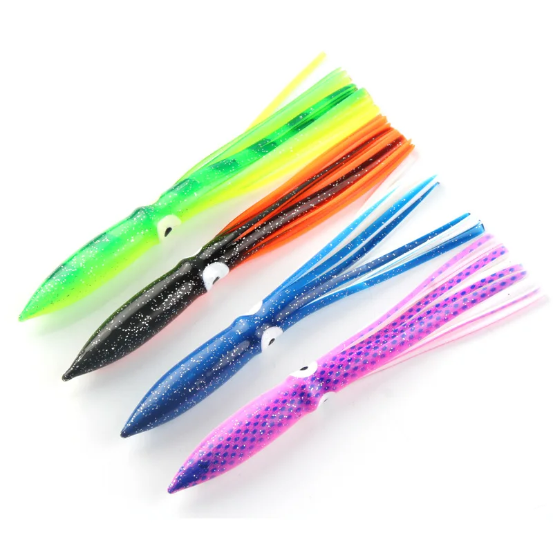 1Pc High Quality Rubber Squid Skirts 18cm 15g Octopus Soft Fishing Lures Long Shot Tuna Sailfish Baits 4 Colors Baits Lures
1Pc High Quality Rubber Squid Skirts 18cm 15g Octopus Soft Fishing Lures Long Shot Tuna Sailfish Baits 4 Colors Baits Lures