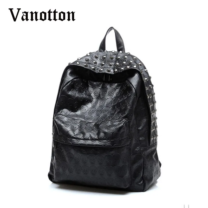 Single Weihuo 2015 new fashion personality punk rock Leather Backpack Backpack Bag rivets
Single Weihuo 2015 new fashion personality punk rock Leather Backpack Backpack Bag rivets